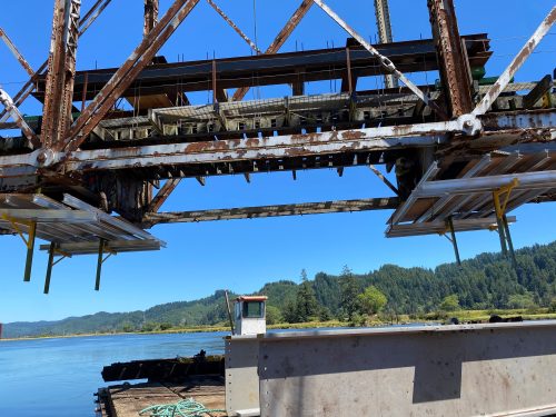 Replacing stringers on the Siuslaw